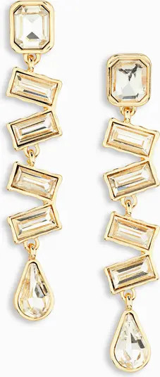Nordstrom Staggered Crystal Linear Drop Earrings | Nordstrom | Nordstrom