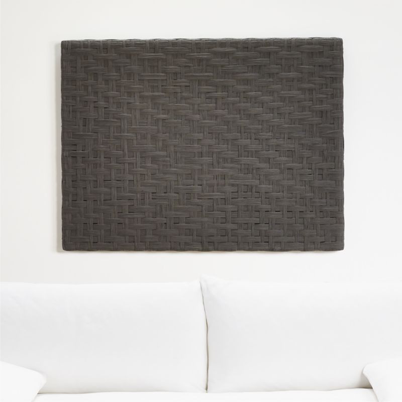 'Charcoal Daisy Chain' Wall Art 48"x2" by Leanne Ford + Reviews | Crate & Barrel | Crate & Barrel