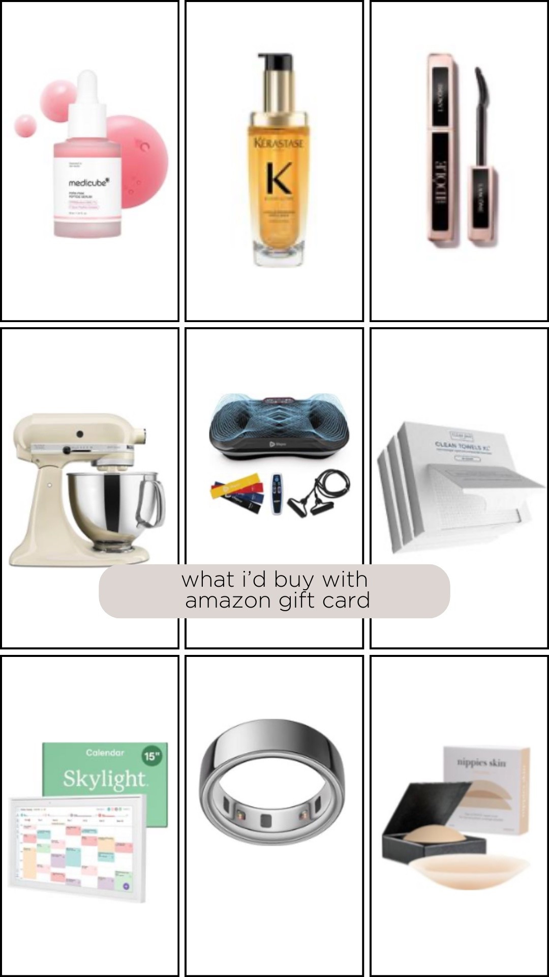 What is spend my amazon gift card on!! 

#LTKHoliday #LTKselfcare #LTKHome