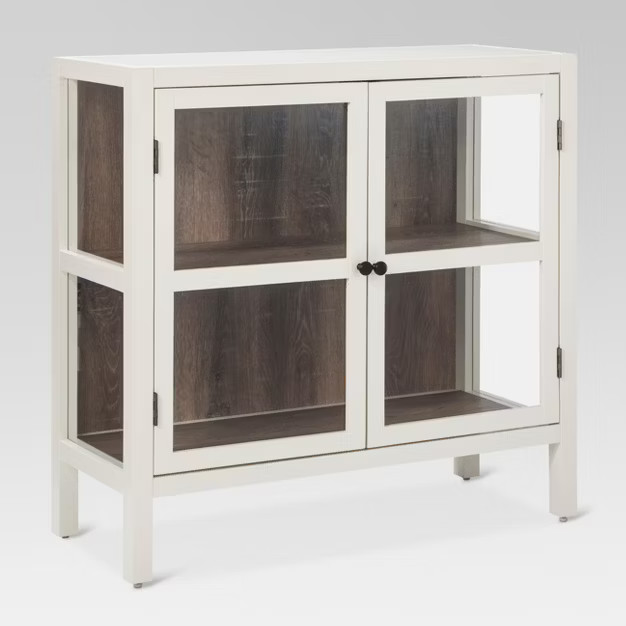 Hadley 2-Door Accent Cabinet Shell Off White - Threshold™ | Target