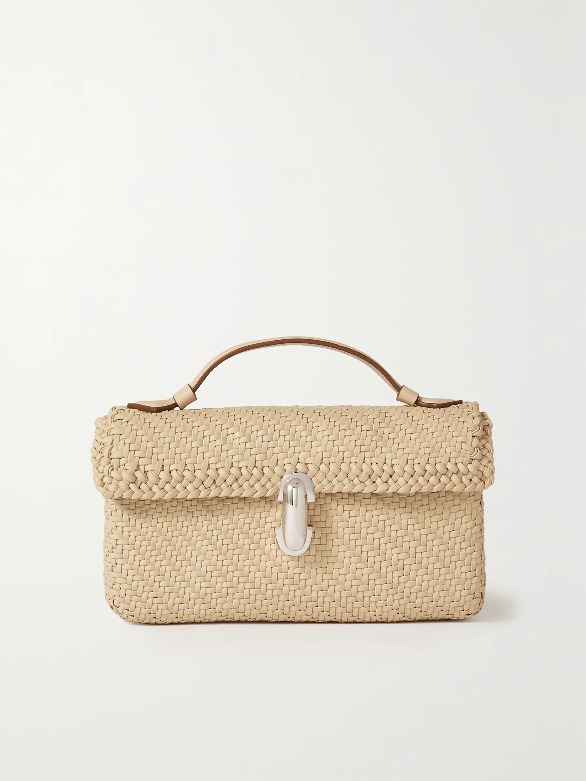 Symmetry Pochette woven leather tote | NET-A-PORTER (US)