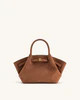 Hana Mini Faux Suede Tote Bag - Brown | JW PEI US