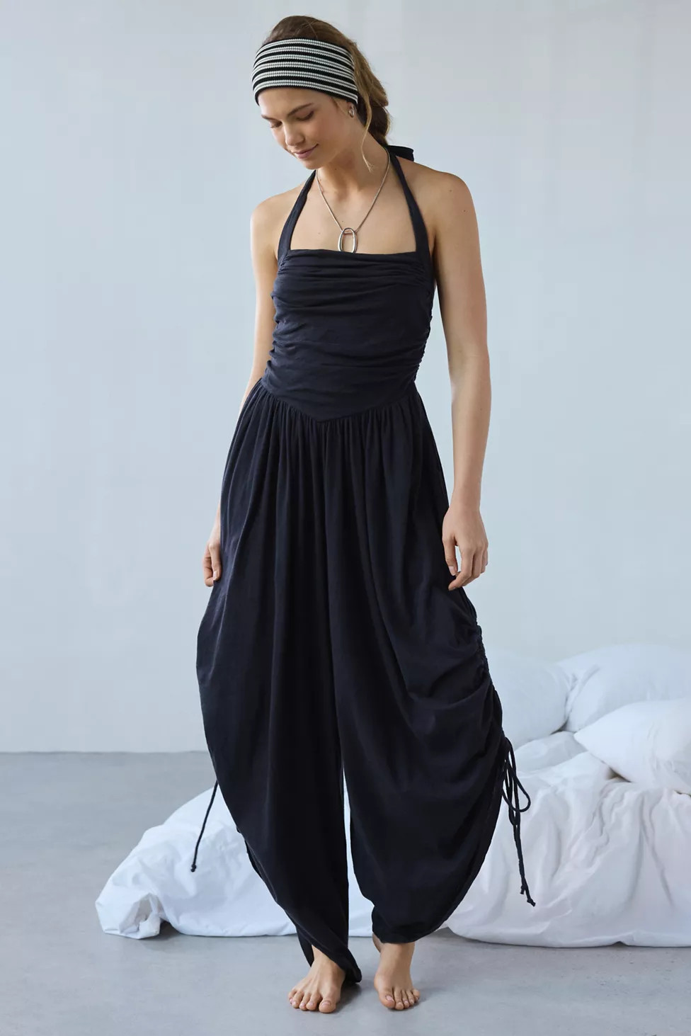 Out From Under Sunkissed Ruched Barrel Leg Jumpsuit | Urban Outfitters (US and RoW)