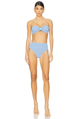 Hunza G Ruby Bikini Set in Cornflower from Revolve.com | Revolve Clothing (Global)