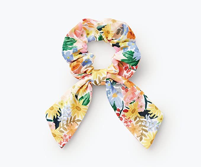 Rifle Paper Co. Marguerite Scrunchie, 100% Polyester, Digitally Printed, 3.5" Diameter, Scarf Tie... | Amazon (US)