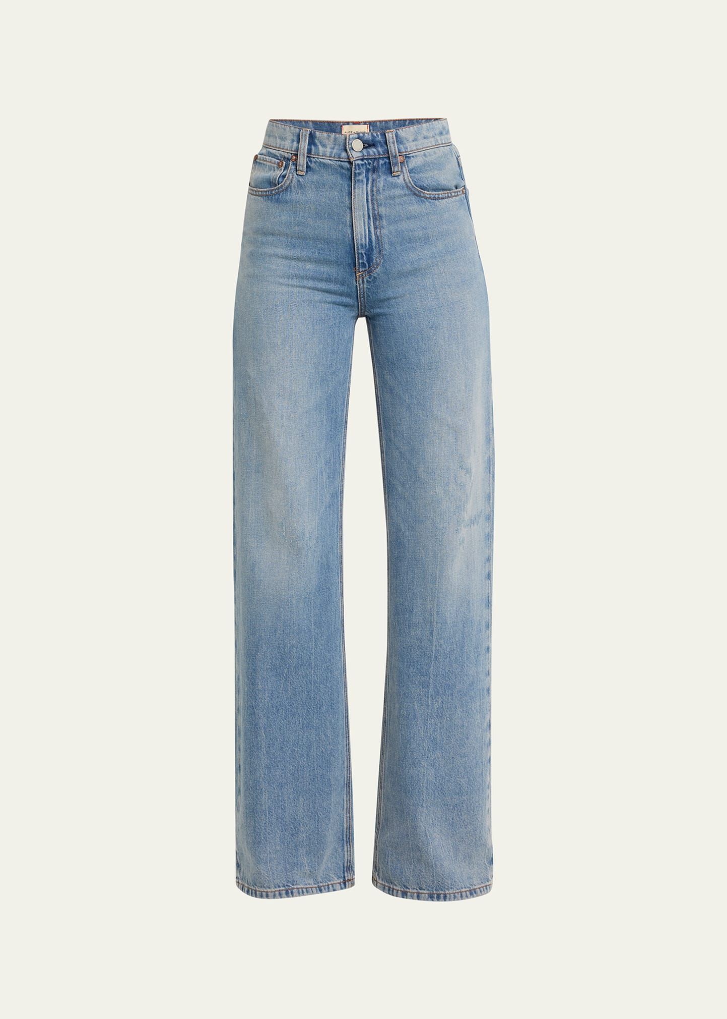 Alice + Olivia Weezy High-Rise Wide-Leg Jeans | Bergdorf Goodman