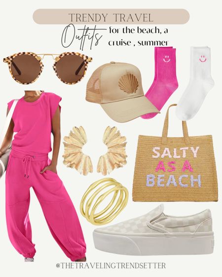 Trendy travel outfit from Amazon fashion - look for less - sunglasses - beach bag - vans - earrings - gold jewelry - hat 

#LTKShoeCrush #LTKStyleTip #LTKTravel