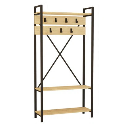 Sureya Hall Tree 35.43'' Wide with Shoe Storage | Wayfair North America