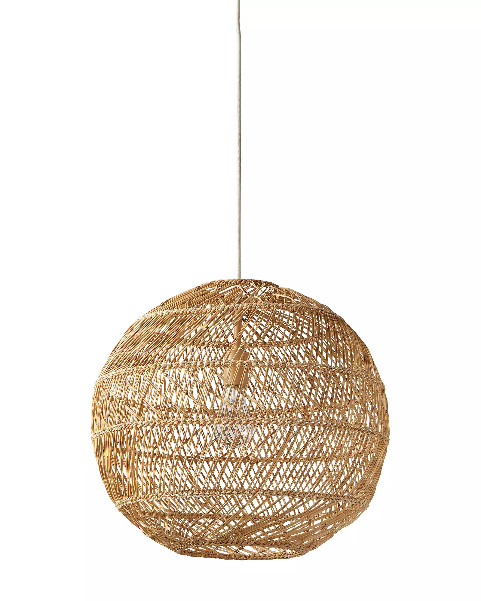 Headlands Rattan Round Pendant | Serena and Lily