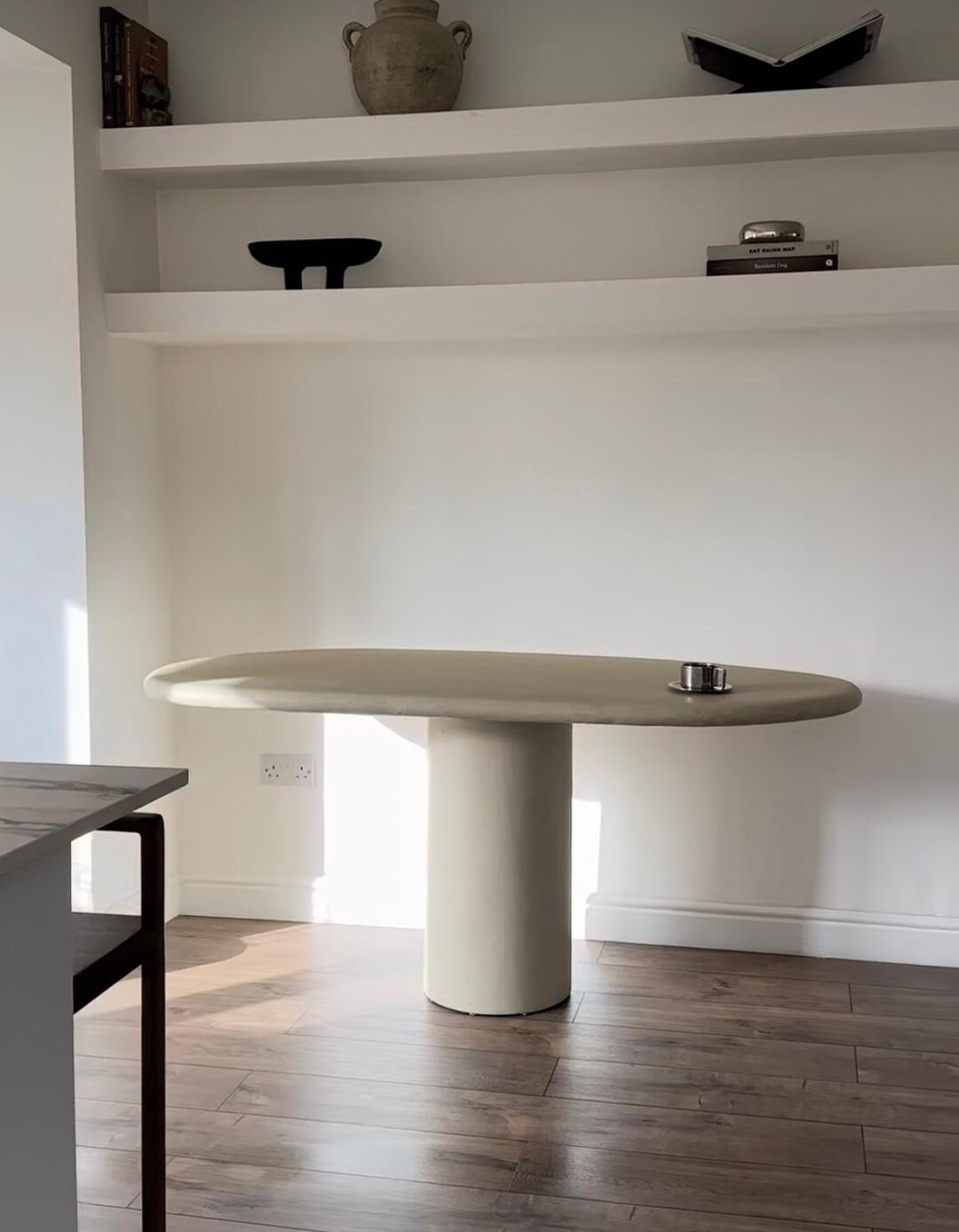 Solid Concrete Stone Organic Irregular Shape Dining Table - Etsy UK | Etsy (US)