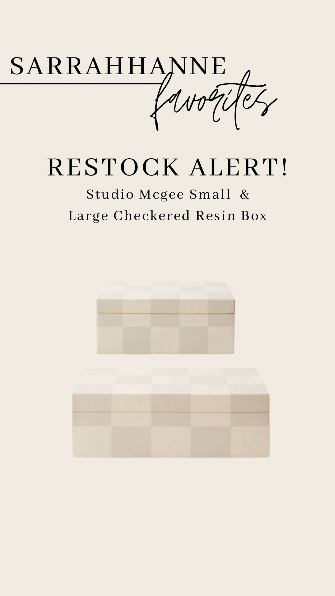 Restock Alert!

Target restock, studio mcgee restock, studio mcgee, studio mcgee box, studio mcgee checkered resin box, decorative box

#LTKunder50 #LTKhome