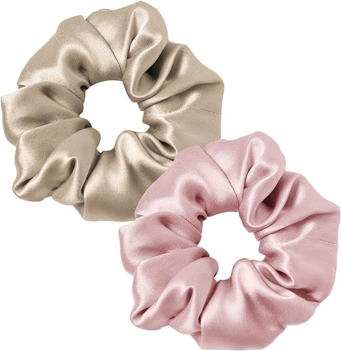 LILYSILK Silk Hair Scrunchies for Frizz Prevention, 100% Mulberry Silk Hair Ties for Breakage Pre... | Amazon (UK)