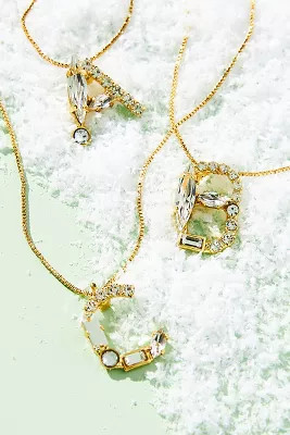 Sorrelli Monogram Crystal Necklace | Anthropologie (US)