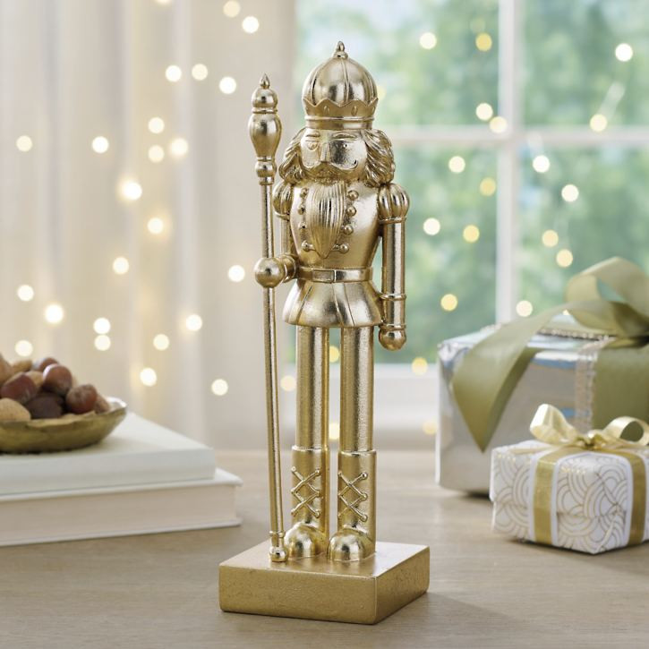 Gilded Gold Nutcracker | Grandin Road | Grandin Road