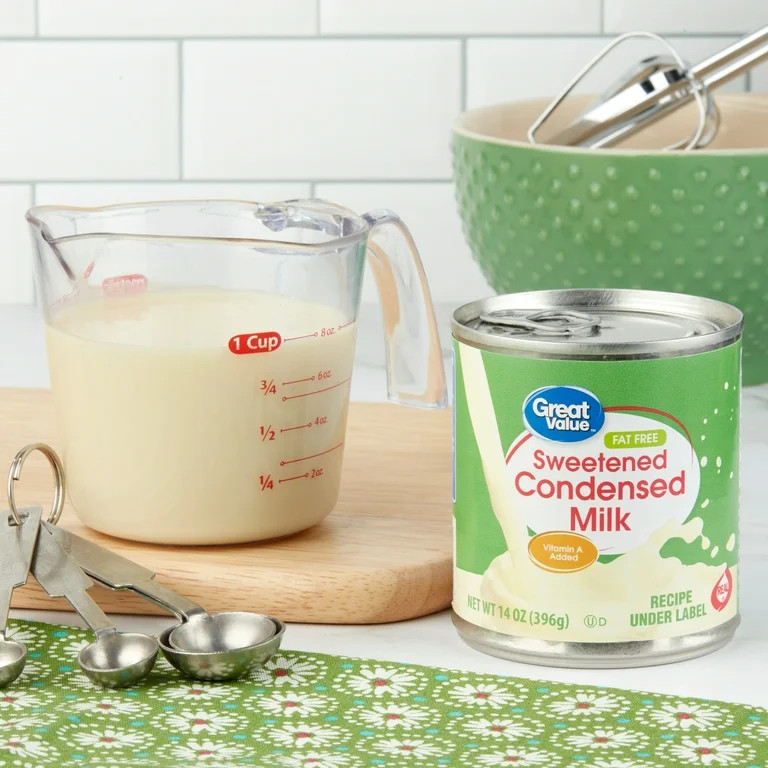 Great Value Fat Free Sweetened Condensed Milk, 14 Oz | Walmart (US)