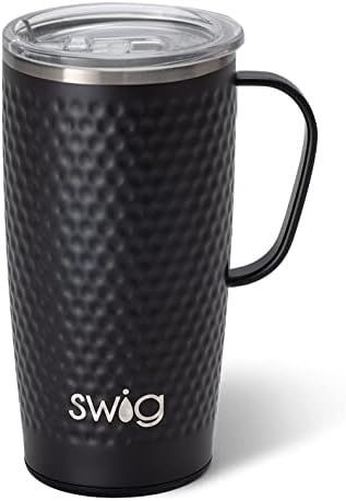 Swig Life 22oz Tall Travel Mug with Handle and Lid, Cup Holder Friendly, Dishwasher Safe, Stainle... | Amazon (US)