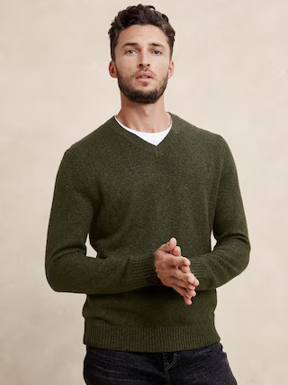 Cozy V-Neck Sweater | Banana Republic Factory