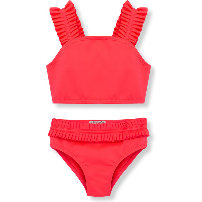 Ruched Swimsuit, Pink | Maisonette
