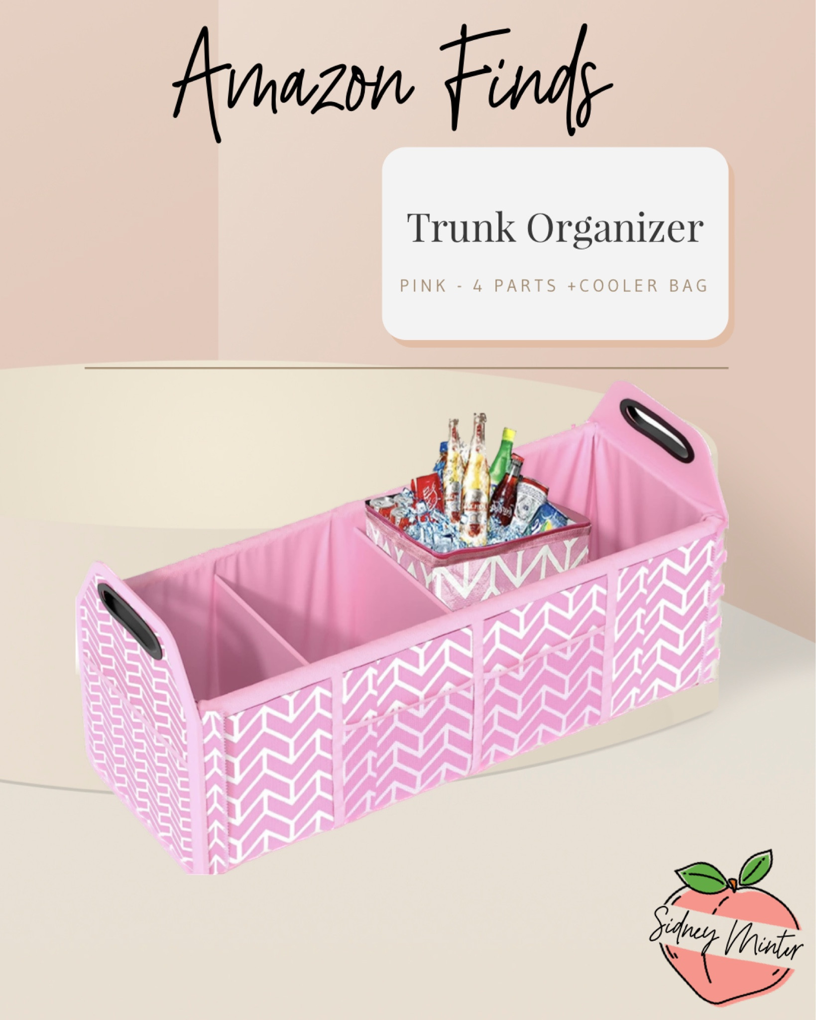 My newest fav Amazon purchase!! I finally cleaned out the mess that was the trunk of my car & she looks sooo much better now, thanks to this 4 part organizer! Even better, it’s PINK, collapsible, and the matching cooler bag is detachable!! 

#LTKtravel #LTKhome #LTKunder50