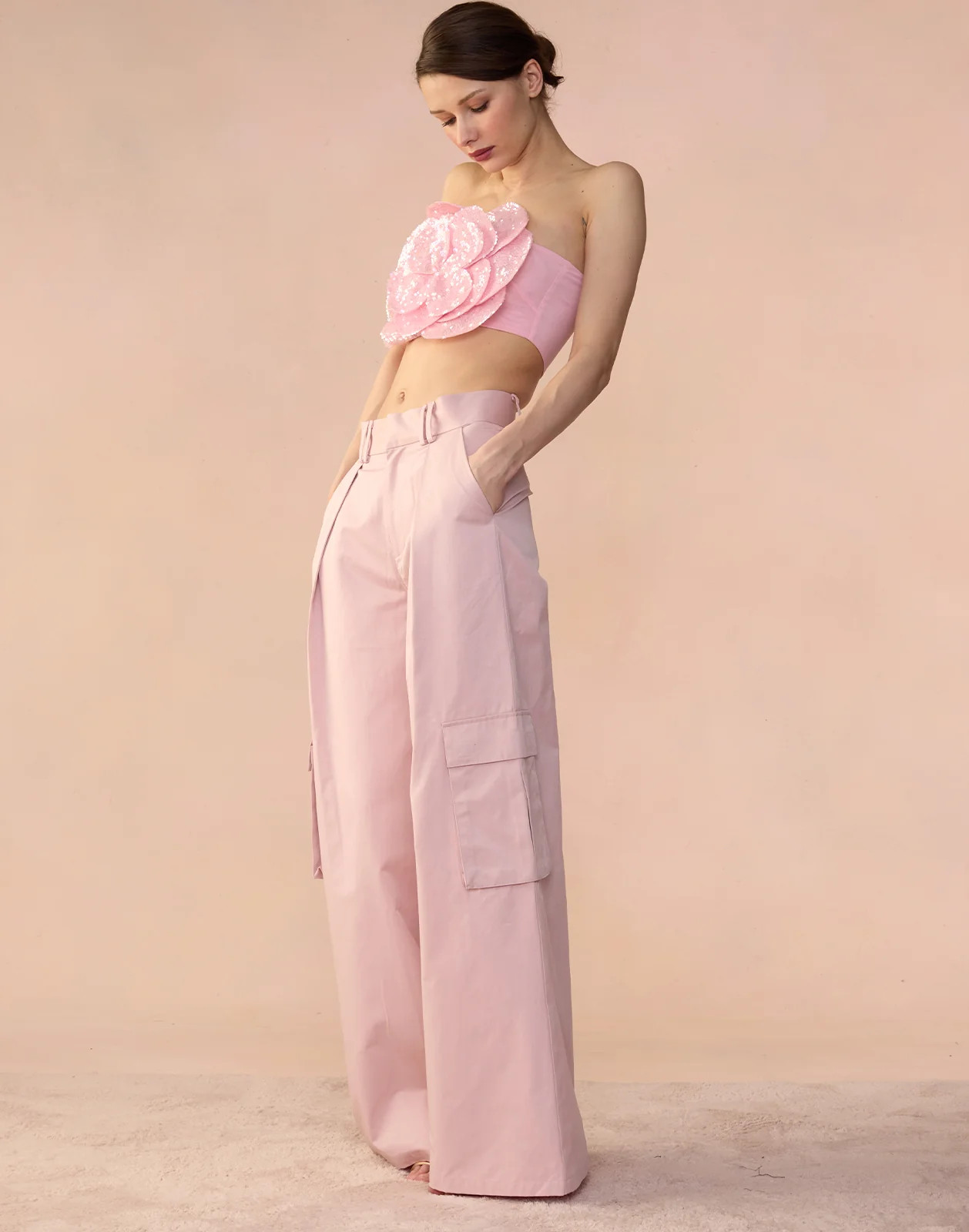 Sequin Flower Bandeau | Cynthia Rowley