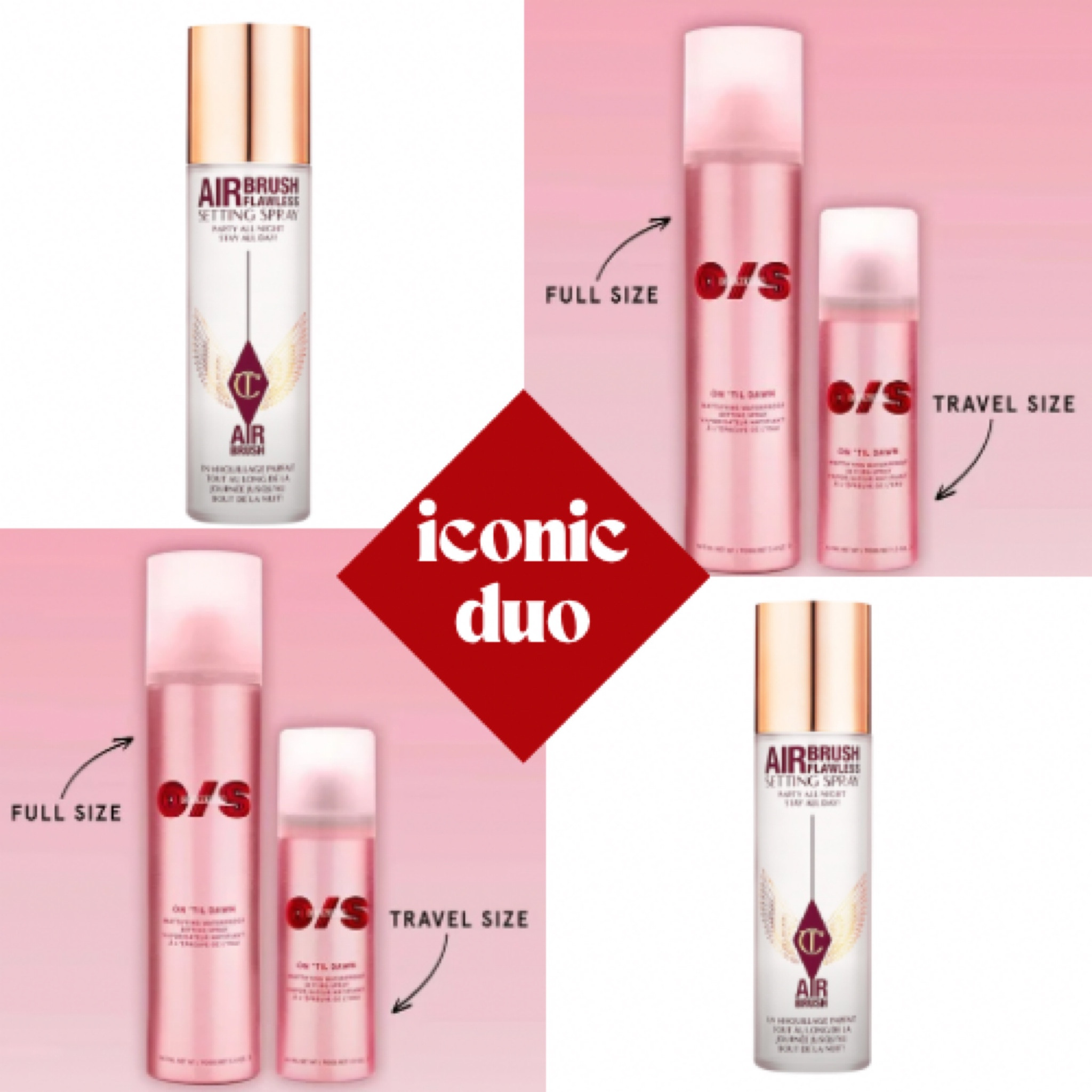 All star setting sprays. These two work together to keep your makeup waterproof, transfer proof, and looking good all day. Enjoy! Xx 