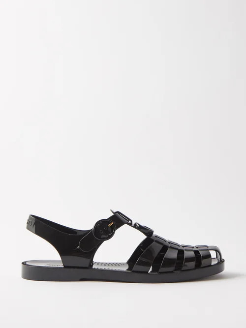 Gucci - Caged Rubber Sandals - Mens - Black | Matches (US)