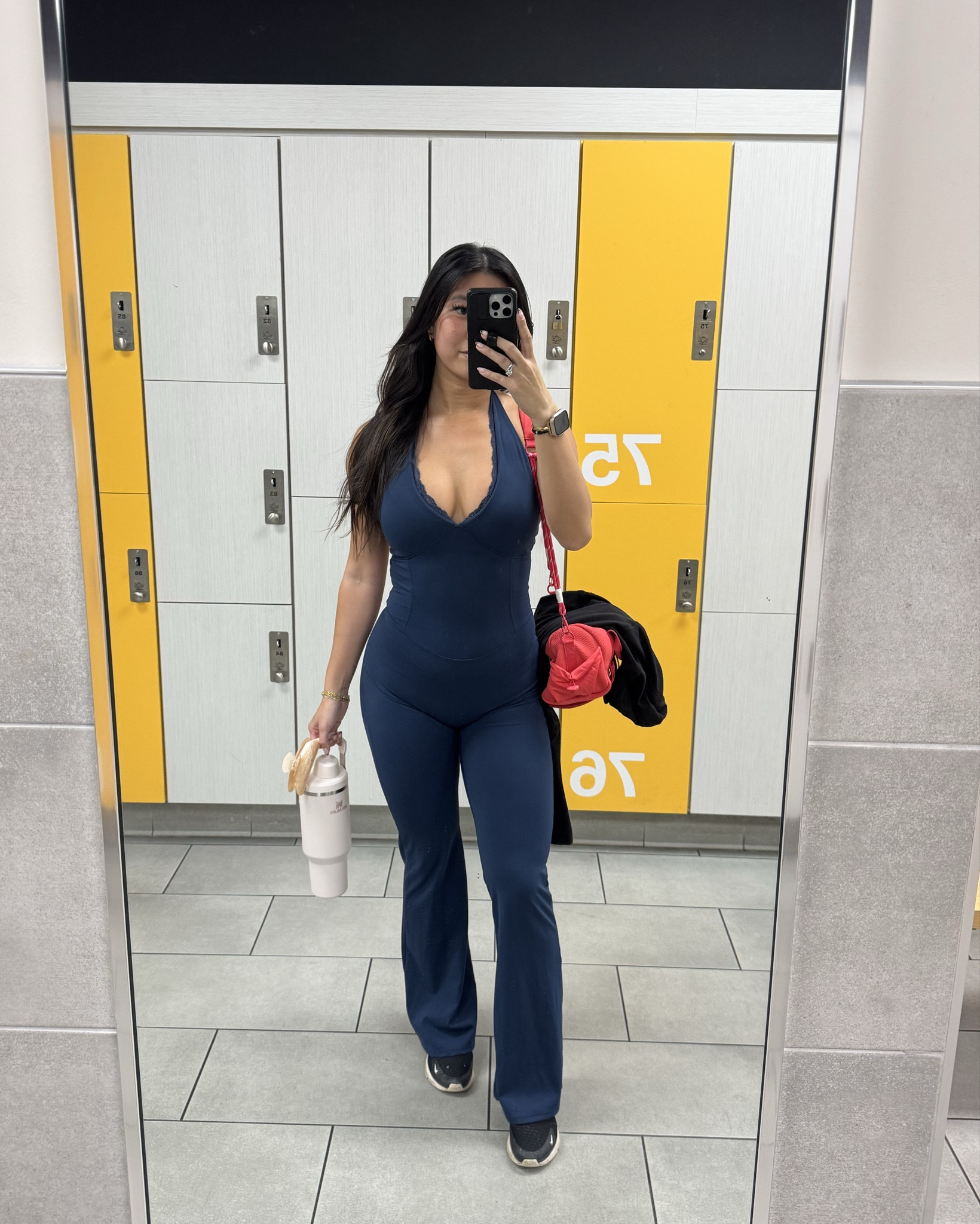 Jumpsuit: Tiktok Shop - TimeOff
Shoes: Nike
Bag: Tiktok Shop - BagSmart Reiki
Jacket: Lululemon
Water Bottle: Stanley

#ootd #outfitideas #gymtok #gymfit

#LTKootd #LTKfitnessgoals #LTKgrwm
