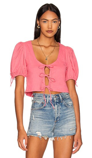 Kitty Tee in Velvet Rose | Revolve Clothing (Global)