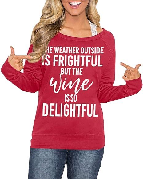 Spadehill Christmas Women Long Sleeve Shirts | Amazon (US)