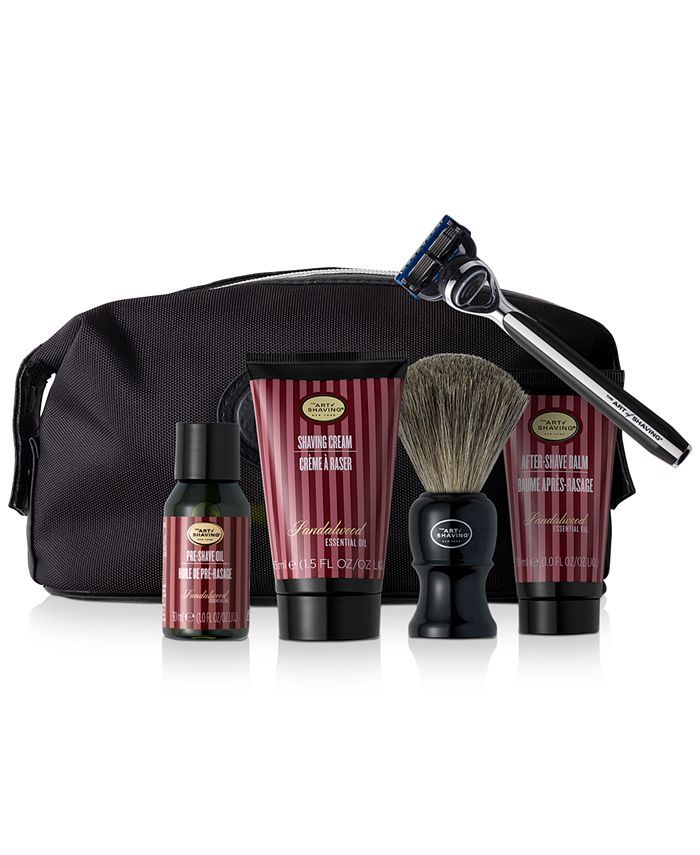 Art of Shaving The Men's 6-Pc. Travel Kit with Morris Park Razor, Sandalwood & Reviews - Perfume ... | Macys (US)