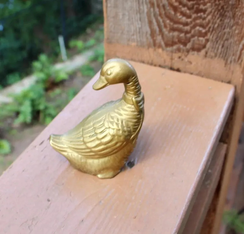 Vintage brass duck | Etsy (Global)