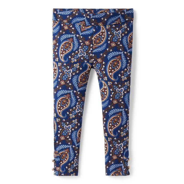 Paisley Button-Cuff Ponte Pant | Janie and Jack