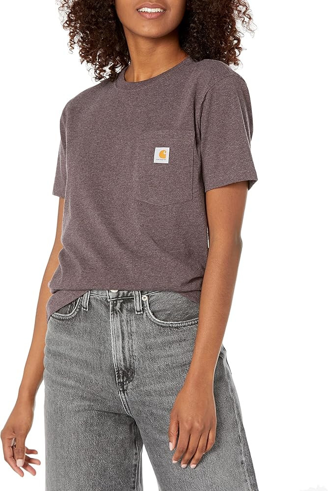 Carhartt Women's Loose Fit Heavyweight Short-Sleeve Pocket T-Shirt | Amazon (US)