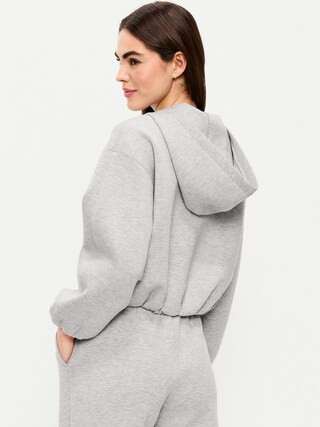 Bounce Fleece Bubble-Hem Hoodie | Old Navy (US)