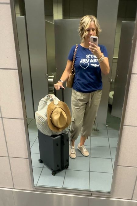 Travel outfit, metal buttons did not make alarm go off, vacation outfit, what to wear in airplane, water-resistant shoes 

#LTKShoeCrush #LTKTravel