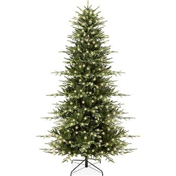 Best Choice Products 7.5ft Pre-Lit Artificial Aspen Christmas Tree, Noble Holiday Décor w/ 2,136... | Amazon (US)