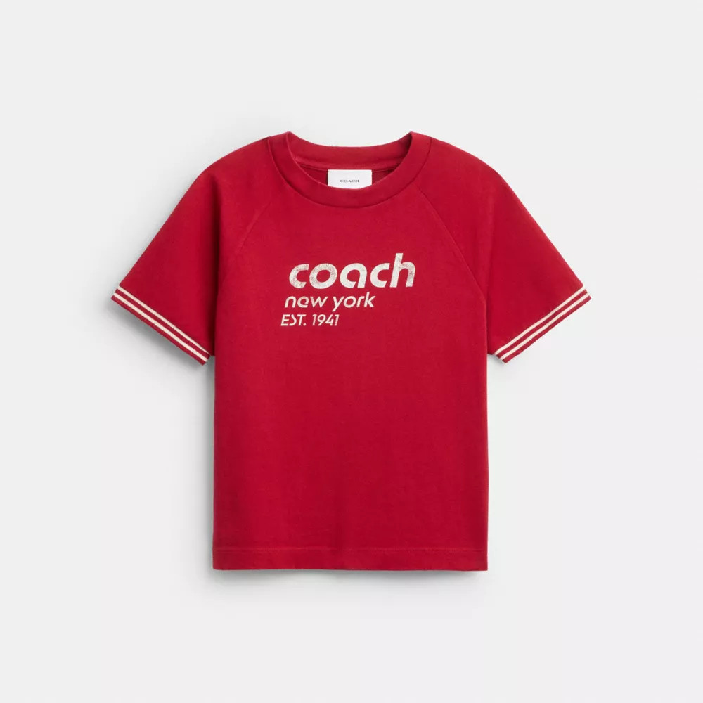Raglan Jersey T-Shirt In Organic Cotton | Coach (US)