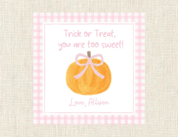 Watercolor Halloween Tags / Kids Tags for Halloween Treat Bags | Etsy | Etsy (US)