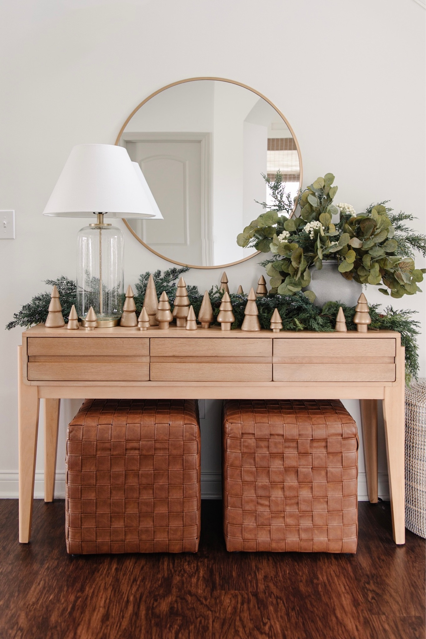 Wood christmas tree decor, wooden christmas tree, tiered wood tree, tabletop christmas tree, christmas console table decor, diy christmas, champagne bronze spray paint, gold spray paint

#LTKunder100 #LTKhome #LTKHoliday