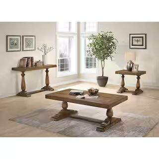 Amy Rectangular 52 in. Coffee Table, Driftwood-AMYDC - The Home Depot | The Home Depot