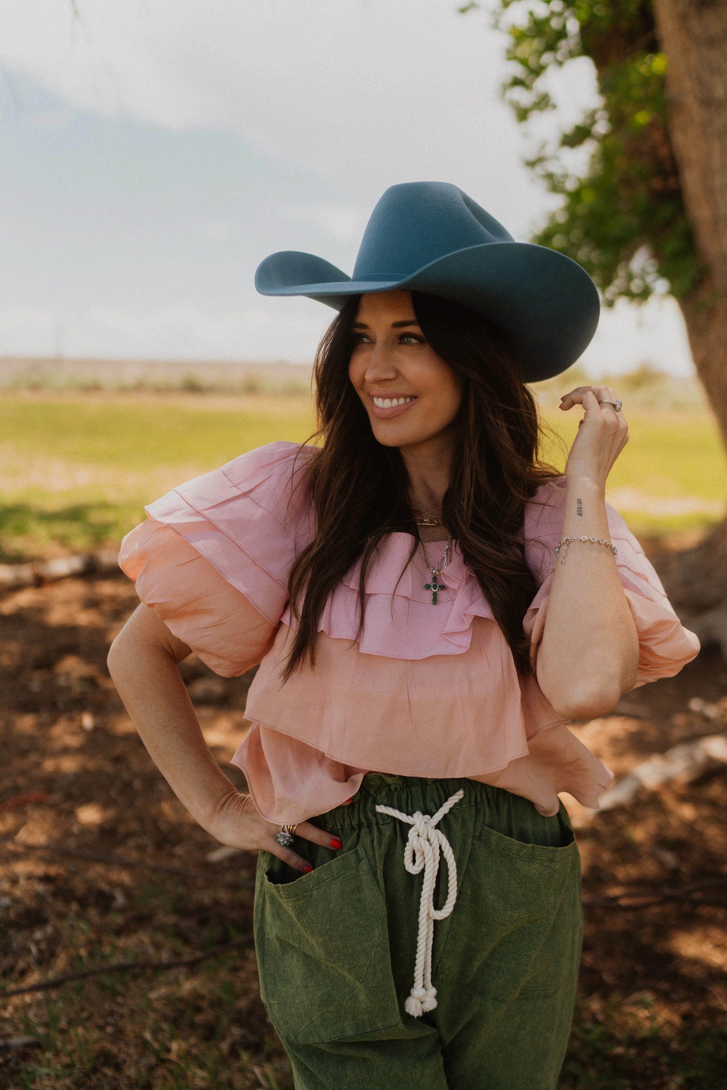 Slate Blue Hat | 20X | Goldie Lew Jewelry