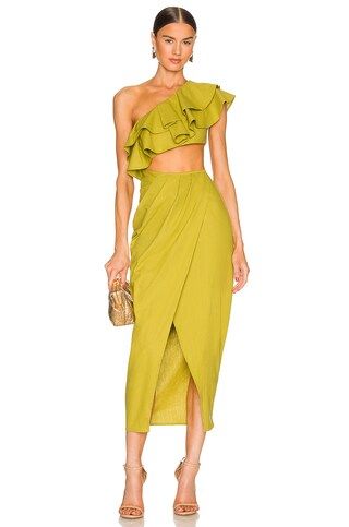 YAURA Titi Dress in Green from Revolve.com | Revolve Clothing (Global)