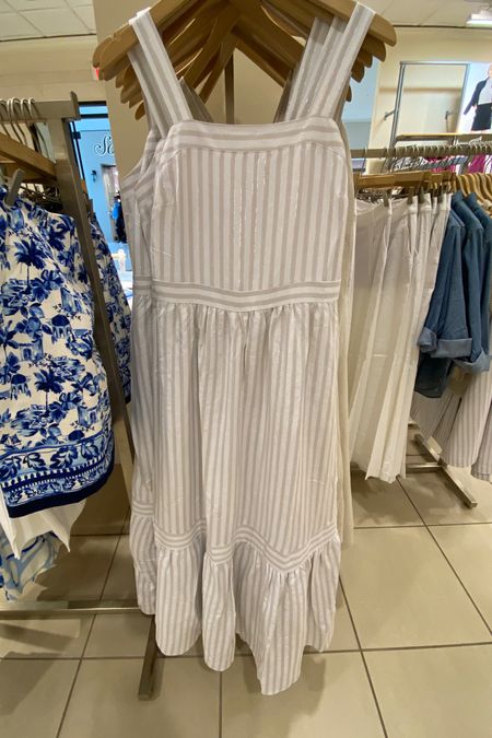 Subtle Shimmery details on this linen dress. Maxi dress. Spring dress. Summer dress. Vacation dress. White dress  

#LTKsalealert #LTKover40 #LTKfindsunder100