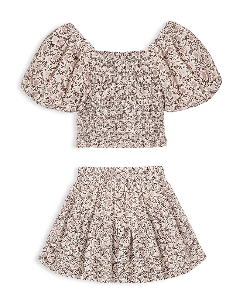 Rylee + Cru Girls' Trixie Printed Top & Skirt Set - Little Kid, Big Kid | Bloomingdale's (US)