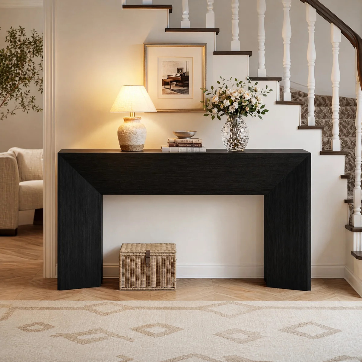63-Inch  Entryway Console Table，Modern Sofa Table Behind Couch | Wayfair North America