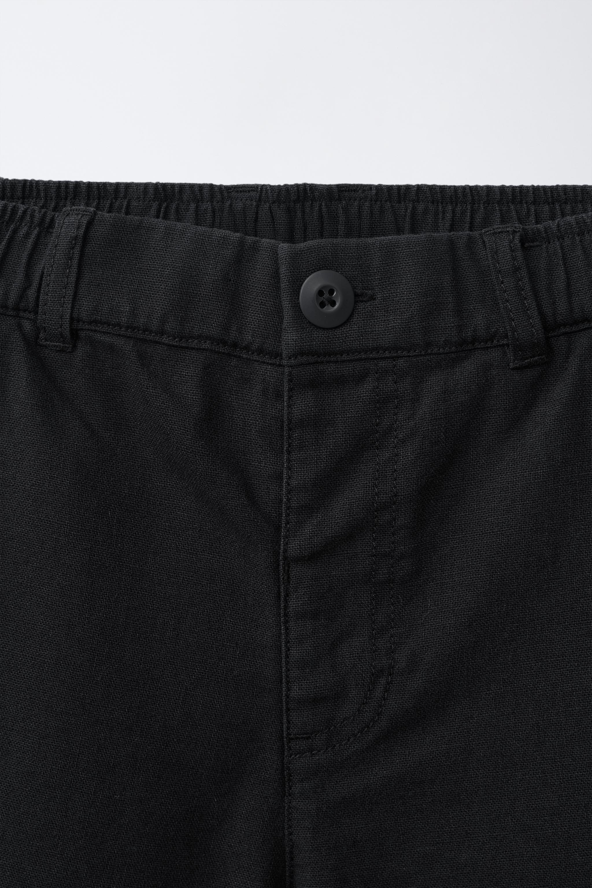 COTTON AND LINEN SHORTS | Zara US