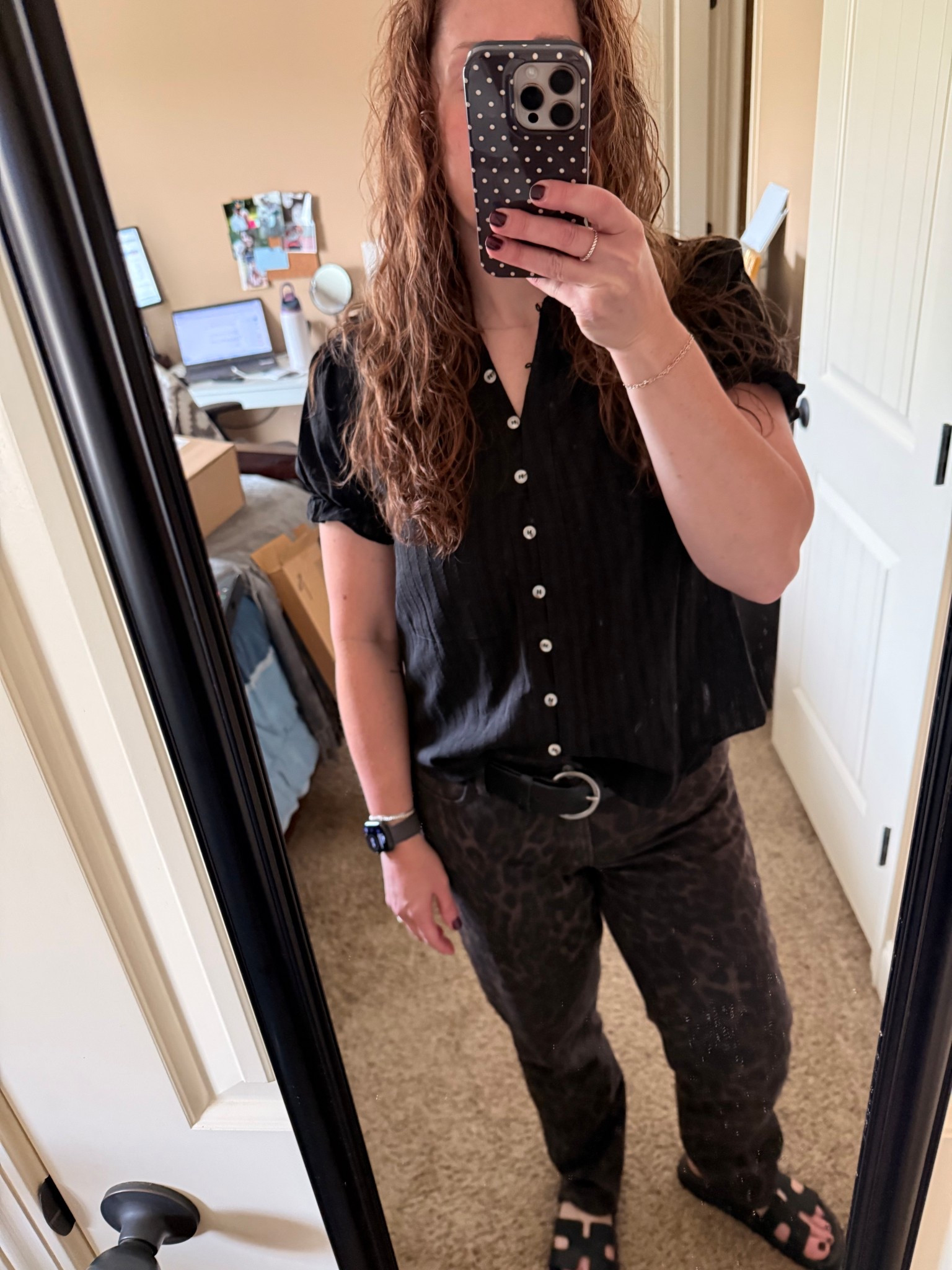 The star of this outfit: @abercrombie denim 🤎 Paired with a simple black top for an easy look that feels effortless but still put together.

#LTKOver40 #LTKootd #LTKSeasonal