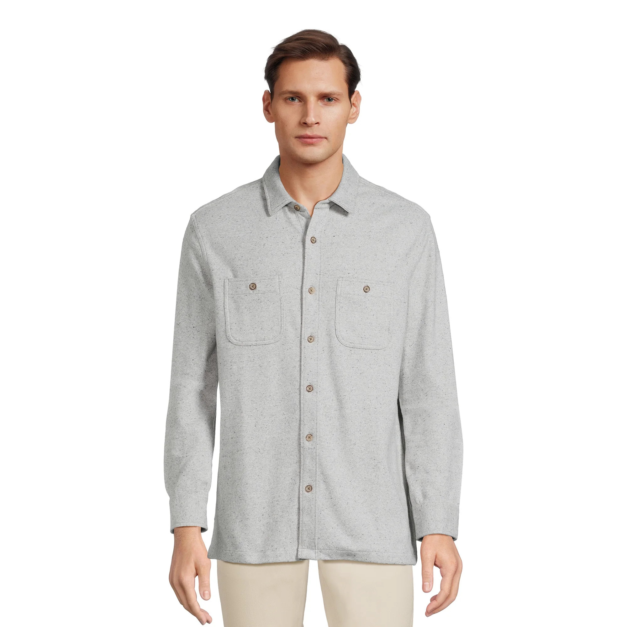 George Men's Long Sleeve Over Shirt, Sizes S-3XL | Walmart (US)