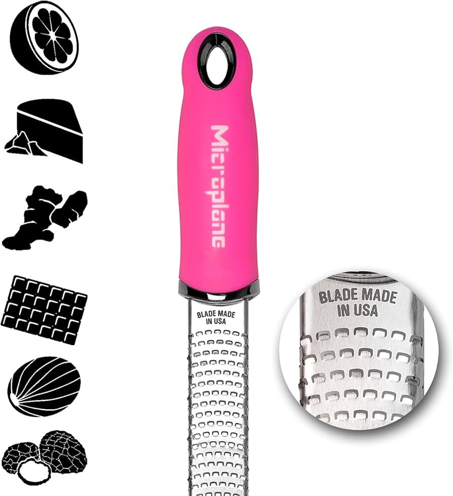 Microplane Premium Classic Citrus Zester and Cheese Grater - Neon Pink | Amazon (US)