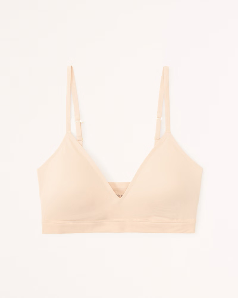 Next to Naked V-Neck Bralette | Abercrombie & Fitch (US)